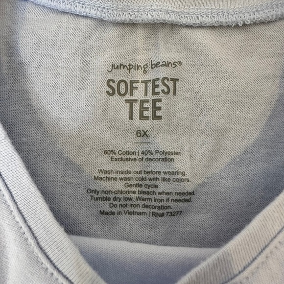 Girls Jumping Bean Softest Tee Top Bundle Dip Small 6X - Picture 5 of 13